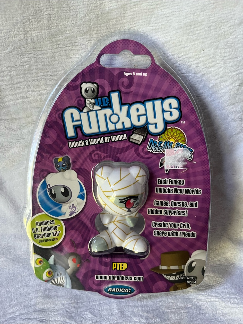 Mattel Radica UB Funkeys Dream State White Ptep Mummy Regular Version New